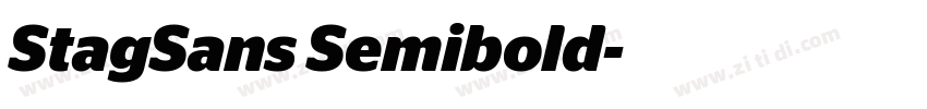 StagSans Semibold字体转换